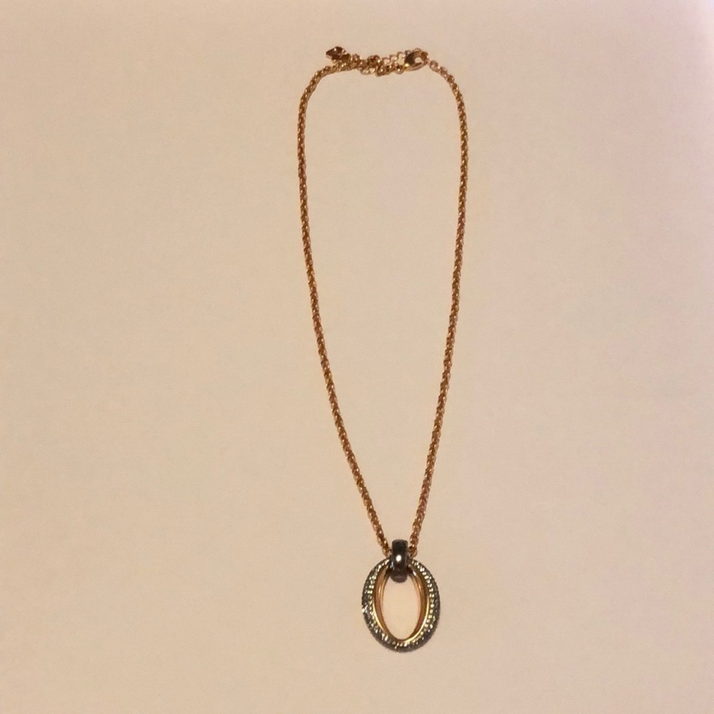 Swarovski Circle Rose Gold Authentic Necklace